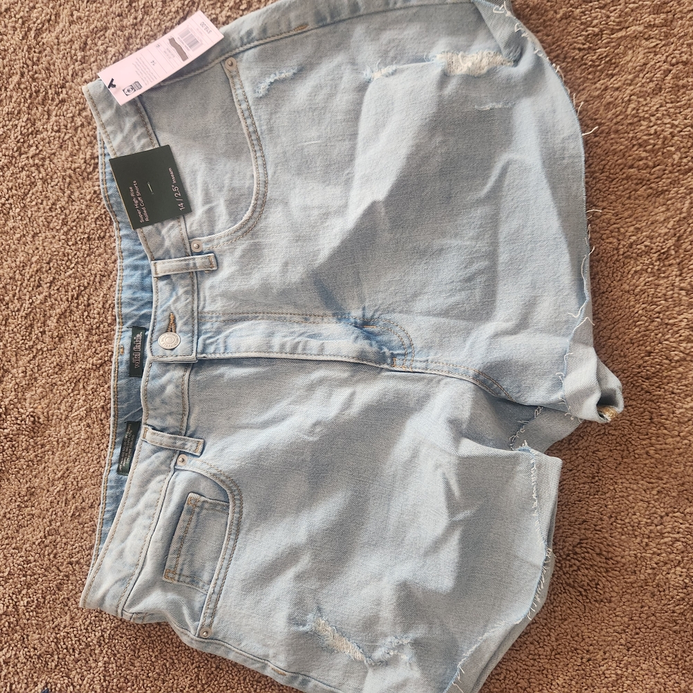 Light Blue Denim Shorts